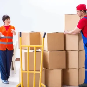 men handling boxes for moving service